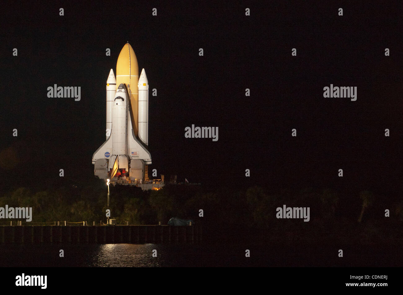 May 31, 2011: Space Shuttle Atlantis STS-135 leaves the Vehicle Assembly Building beginning it's trip to launch pad 39A. Atlantis will be the  final mission in the space shuttle program scheduled to liftoff on July 8 from Kennedy Space Center in Cape Canaveral, FL.(Credit Image: © Romeo Guzman/Cal S Stock Photo