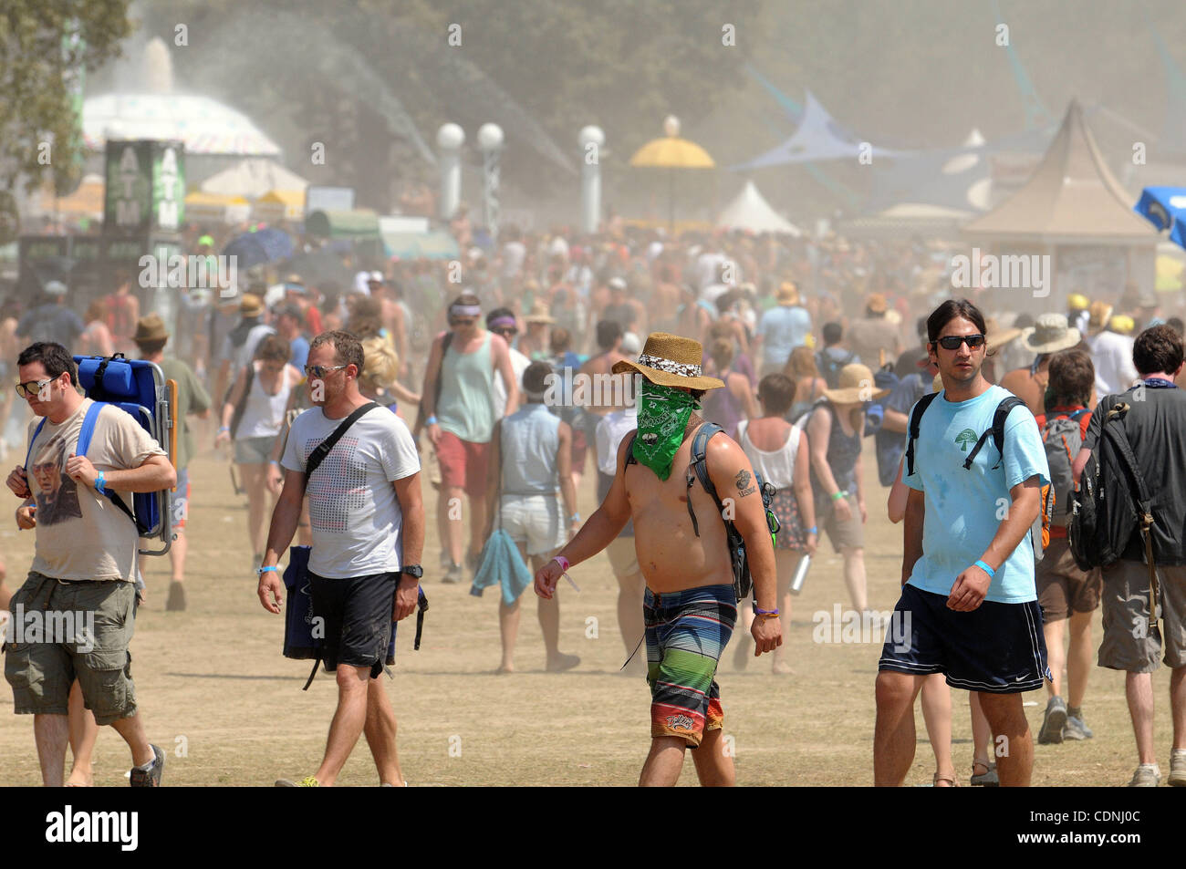June 12, 2011 Manchester, Tennessee, USA Fans walk around during
