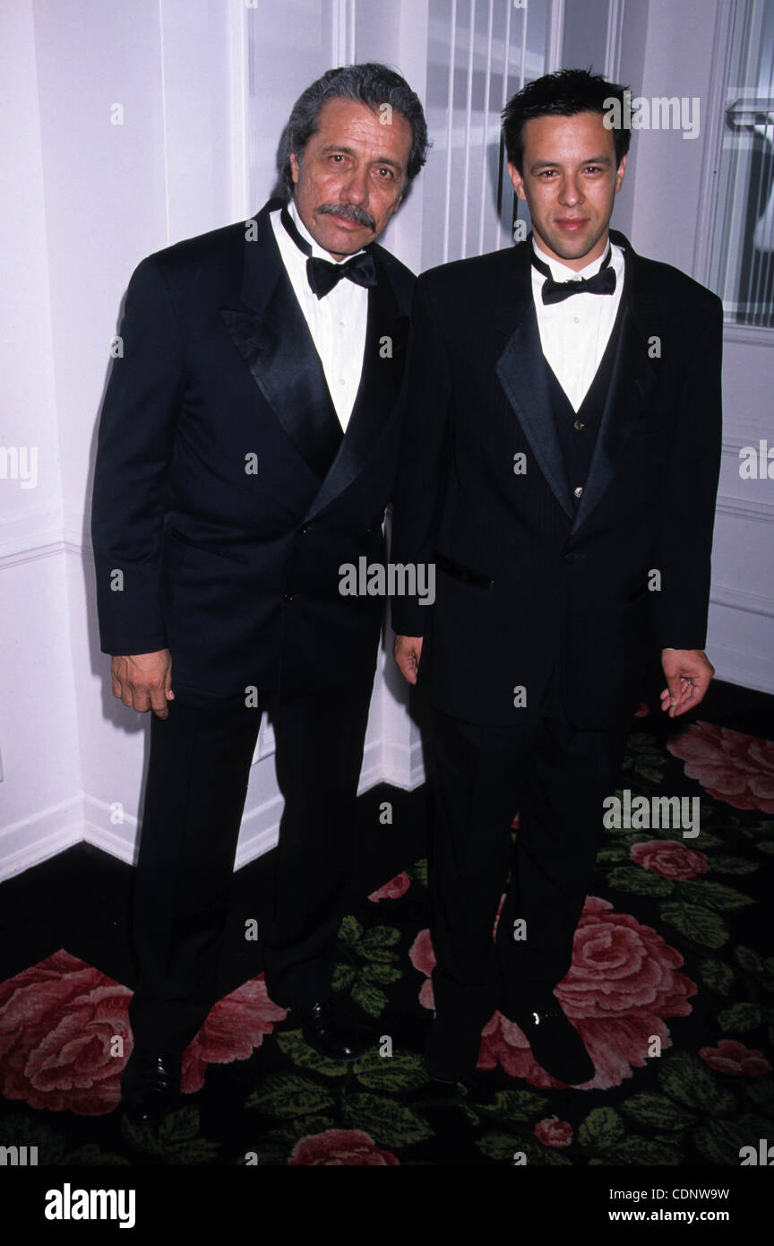 June 30, 2011 - Hollywood, California, U.S. - K16280MR.EDWARD JAMES OLMOS &  Son BRANDON.Golden Eagle Awards, Beverly Hilton Hotel, Beverly Hills, CA.  1999(Credit Image: © Milan Ryba/Globe Photos/ZUMAPRESS.com Stock Photo -  Alamy