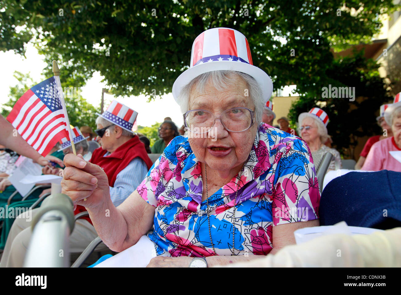 July 1, 2011 Crozet, Virginia USA; Patrons enjoy the annual Fourth
