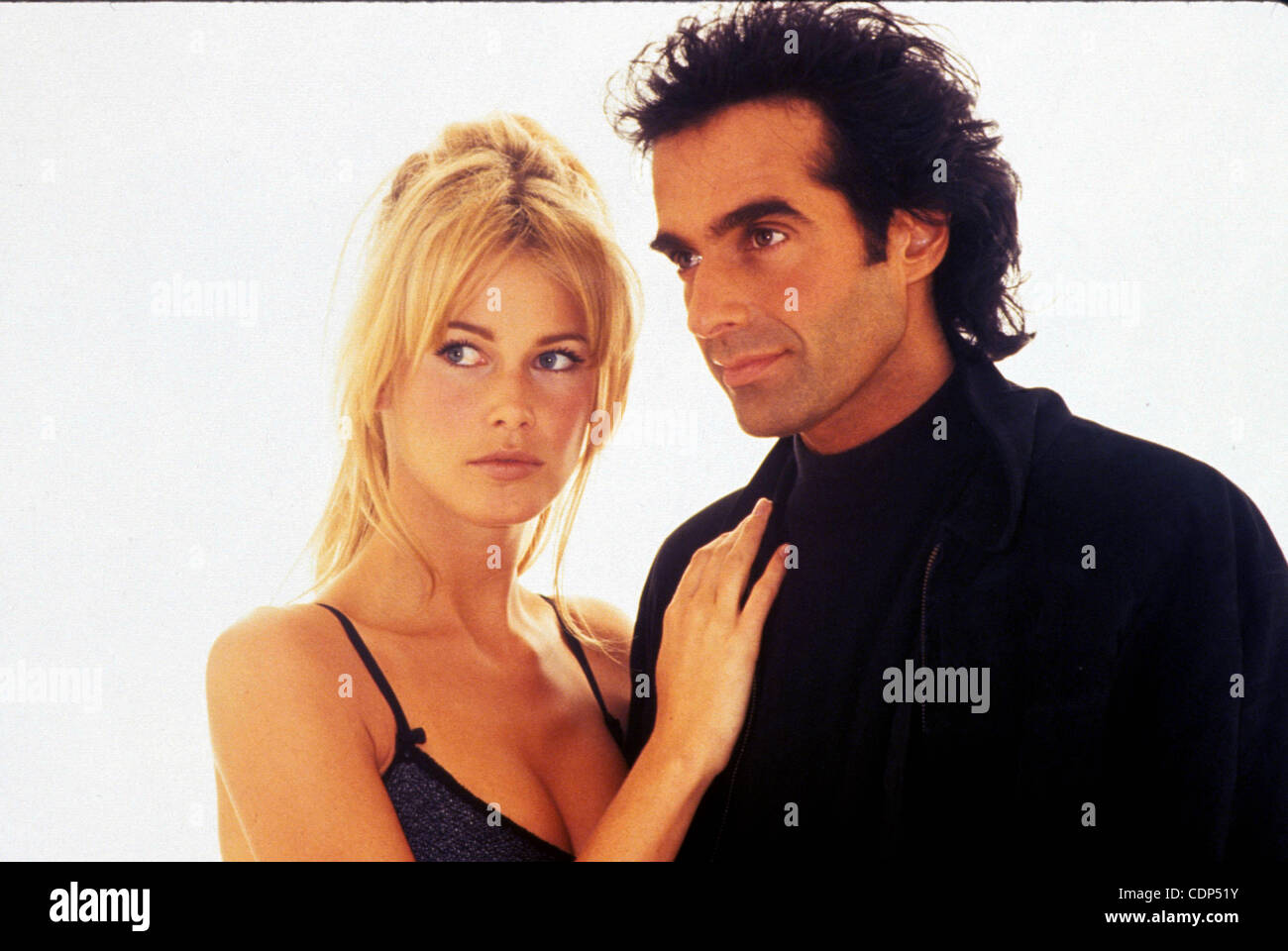 July 7, 2011 - New York, New York, U.S. - K15382KJ.CLAUDIA SCHIFFER & DAVID COPPERFIELD.A Day in NY. 1994(Credit Image: © Kelly Jordan/Globe Photos/ZUMAPRESS.com) Stock Photo