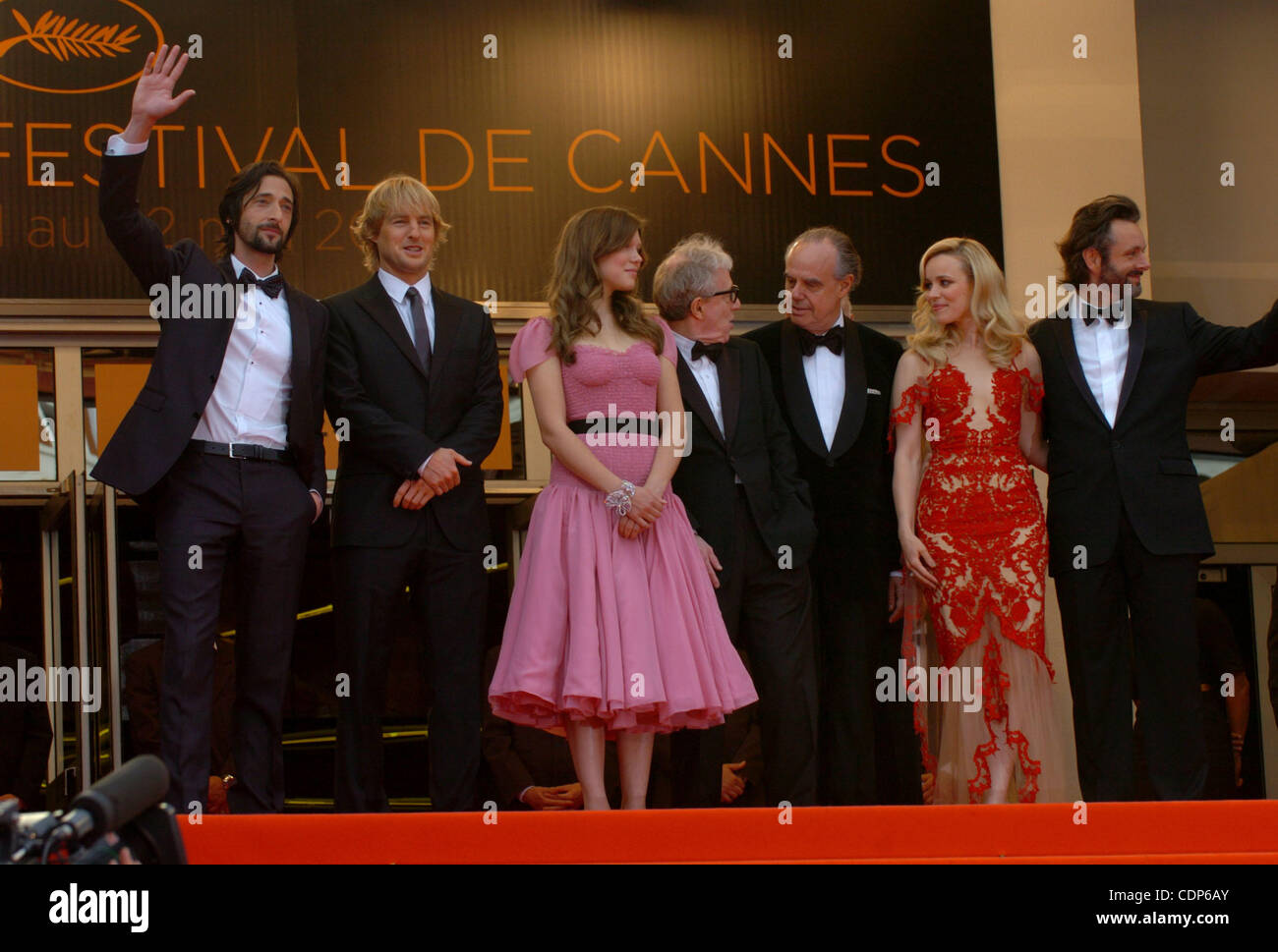 Actors Adrien Brody, Owen Wilson, Lea Seydoux, Director Woody Allen ...