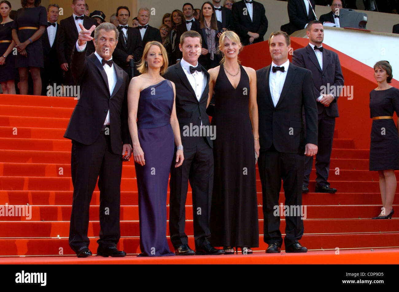 Actor Mel Gibson, actress Jodie Foster, writer Kyle Killen with his ...
