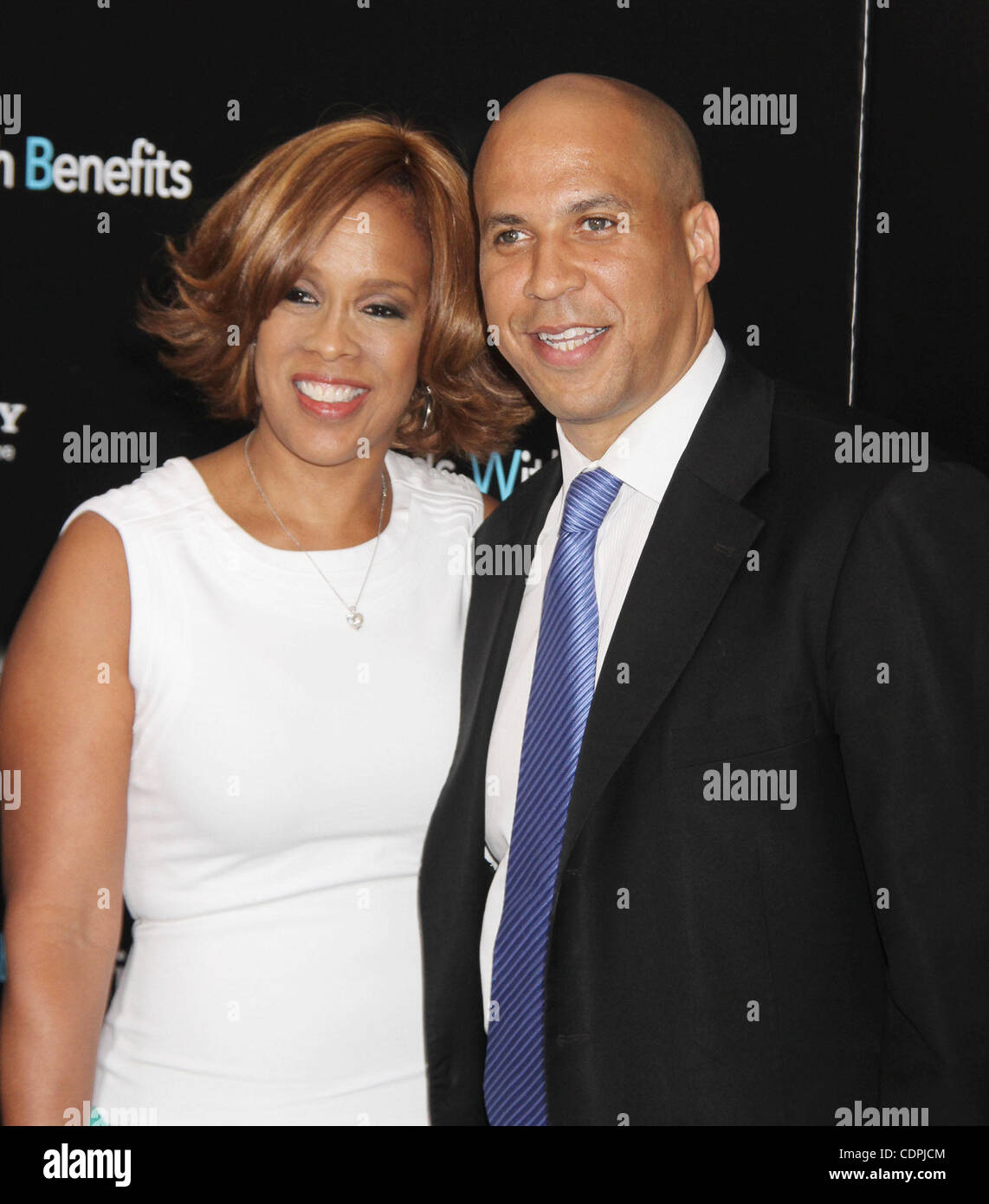 July 18, 2011 - New York, New York, U.S. - GAYLE KING and Mayor of Newark , NJ; CORY BOOKER attend the New York premiere of 'Friends With Benefits' held at the Ziegfeld Theater. (Credit Image: © Nancy Kaszerman/ZUMAPRESS.com) Stock Photo