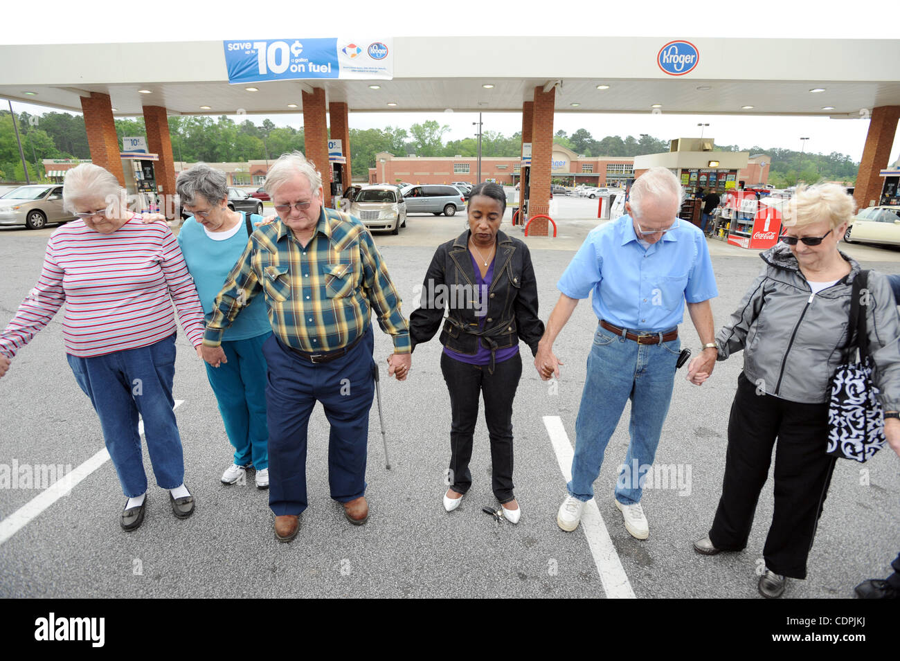 Apr. 16, 2011 Dublin, U.S. People hold hands while