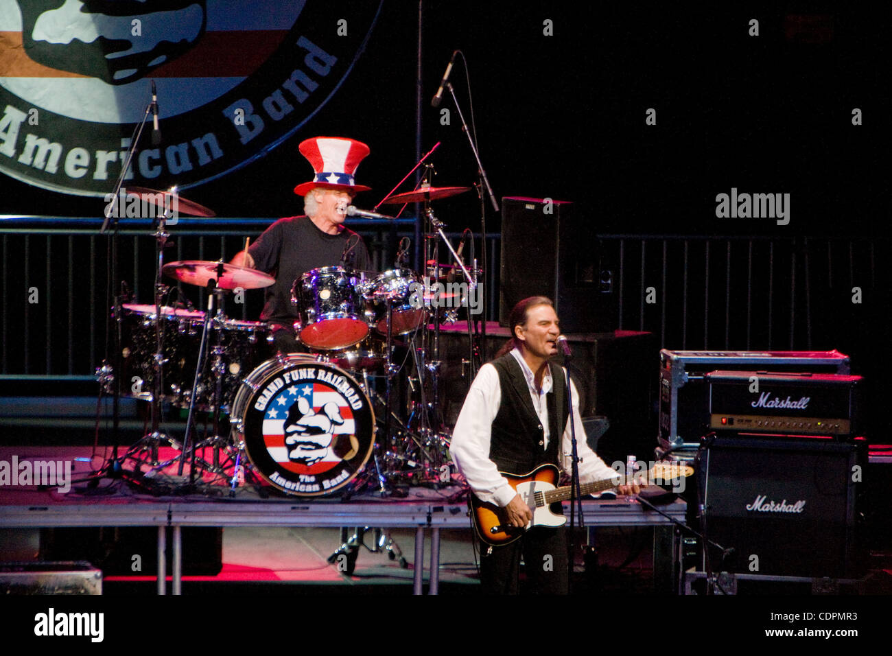 7/2/2011 Del Mar, CA USA Singer/guitarist MAX CARL and drummer DON