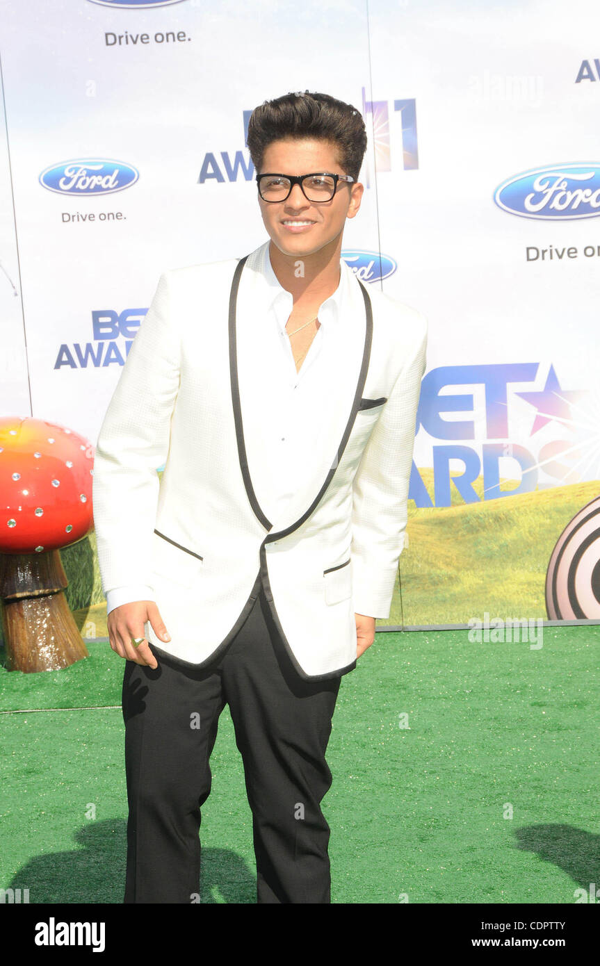 June 26, 2011 - Los Angeles, California, U.S. - Bruno Mars Attending ...