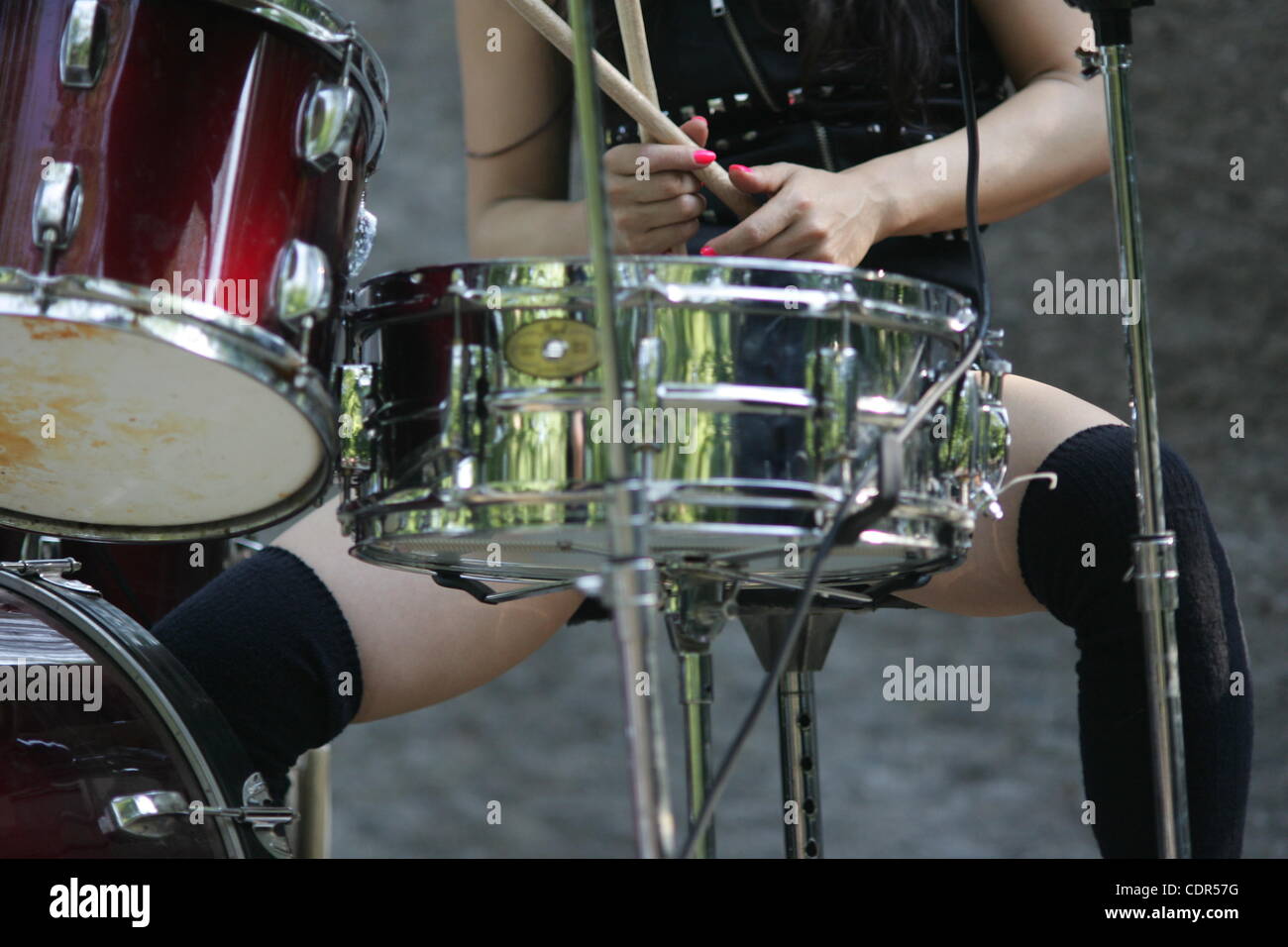 July 9, 2011 - New York, New York, U.S. - High Teen Boogie drummer ...