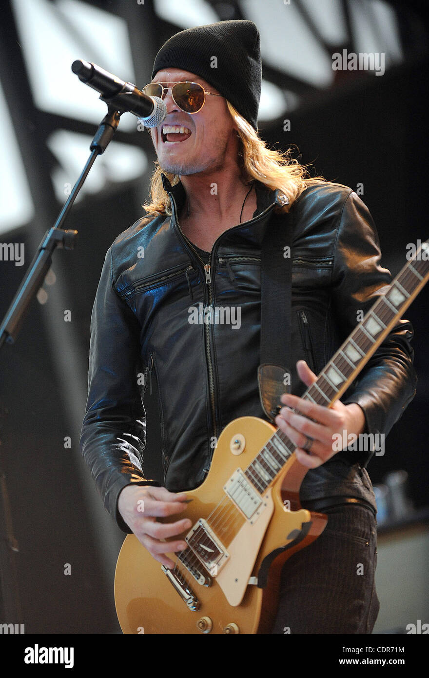 May. 22, 2011 - Columbus, Ohio; USA - Singer / Guitarist WES SCANTLIN of the band Puddle of Mudd  performs live as part of the 5th Annual Rock on the Range Music Festival that is taking place at the Crew Stadium located in Columbus. Copyright 2011 Jason Moore. (Credit Image: © Jason Moore/ZUMAPRESS. Stock Photo