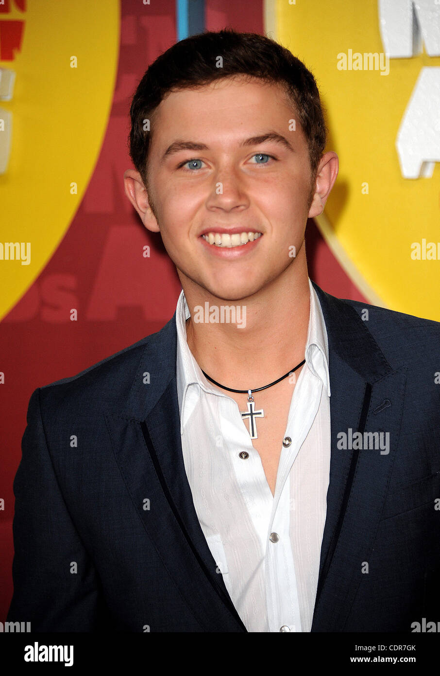 Jun 8, 2011 - Nashville, Tennessee; USA - American Idol Winner SCOTTY MCCREERY arrives on the red carpet at the 2011 CMT Music Awards that took place at the Bridgestone Arena located in downtown Nashville.  Copyright 2011 Jason Moore. (Credit Image: © Jason Moore/ZUMAPRESS.com) Stock Photo