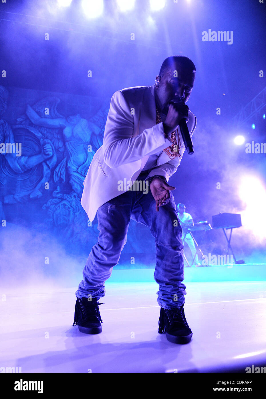 Jul 2, 2011 - New Orleans, Louisiana; USA - Singer KANYE WEST performs ...