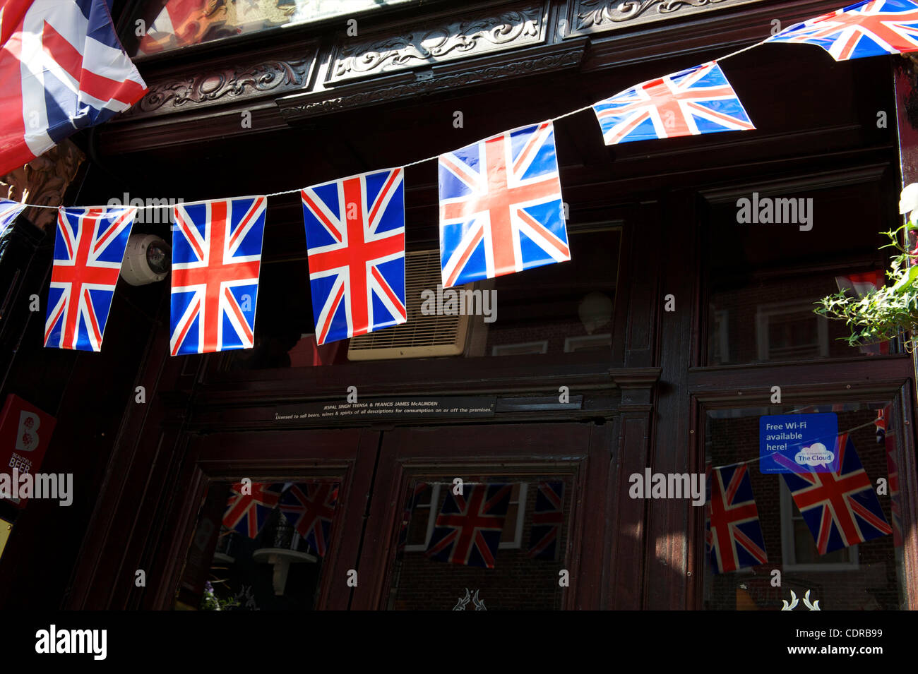 Apr 25, 2011 London, United Kingdom A festive display of flags