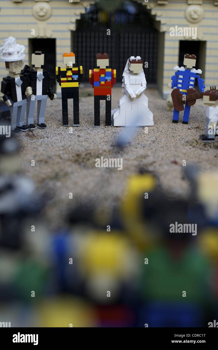 A Lego Las Vegas wedding editorial stock photo. Image of