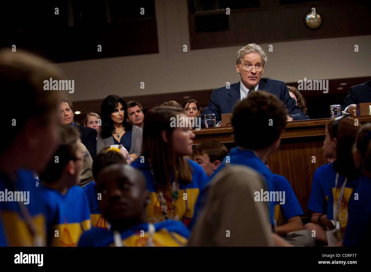 June 22, 2011 - Washington, District of Columbia, U.S. - Actor KEVIN KLINE, celebrity advocate and co-chairman of the Juvenile Diabetes Research Foundation testifies before a Senate Homeland Security and Governmental Affairs Committee hearing on Juvenile Diabetes Research on Capitol Hill on Wednesda Stock Photo