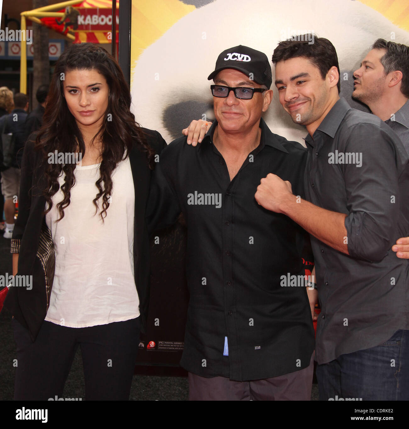 May 21, 2011 - Hollywood, California, U.S. - Jean-Claude Van Damme & Family  arrives for the premiere of the film 'Kung Fu Panda 2' at the Chinese  theater. (Credit Image: © Lisa