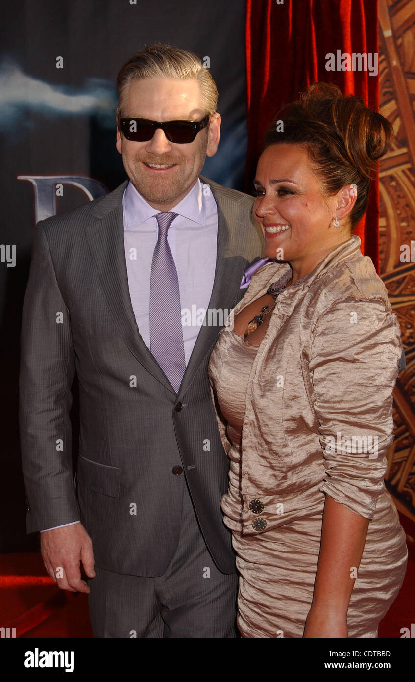 May 2, 2011 - Hollywood, California, U.S. - KENNETH BRANAGH & WIFE  ATTEND THE PREMIERE OF ''THOR''AT THE EL CAPITAN THEATER IN HOLLYWOOD,CA ON MAY 2,2011.(Credit Image: © Phil Roach/Globe Photos/ZUMAPRESS.com) Stock Photo