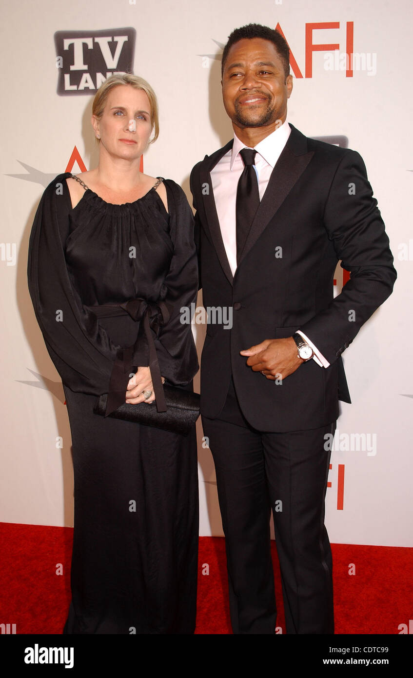 June 9, 2011 - Hollywood, California, U.S. - Cuba Gooding Jr.& wife attend the AFI Life Achievement Award Event at the Sony Studios .in Culver City,Ca on June 9,2011.(Credit Image: Â© Phil Roach/Globe Photos/ZUMAPRESS.com) Stock Photo