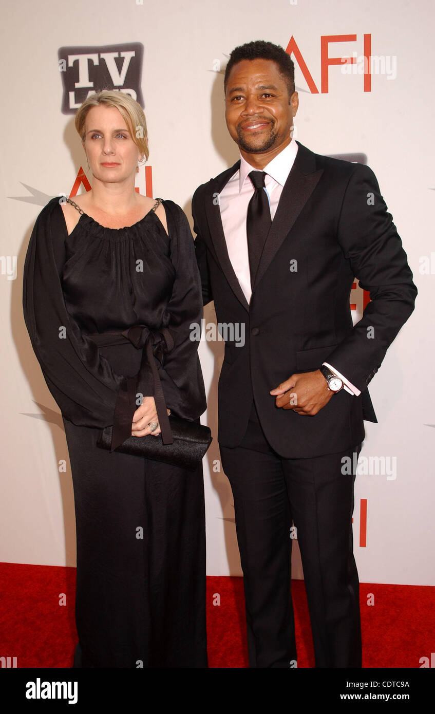 June 9, 2011 - Hollywood, California, U.S. - Cuba Gooding Jr.& wife attend the AFI Life Achievement Award Event at the Sony Studios .in Culver City,Ca on June 9,2011.(Credit Image: Â© Phil Roach/Globe Photos/ZUMAPRESS.com) Stock Photo