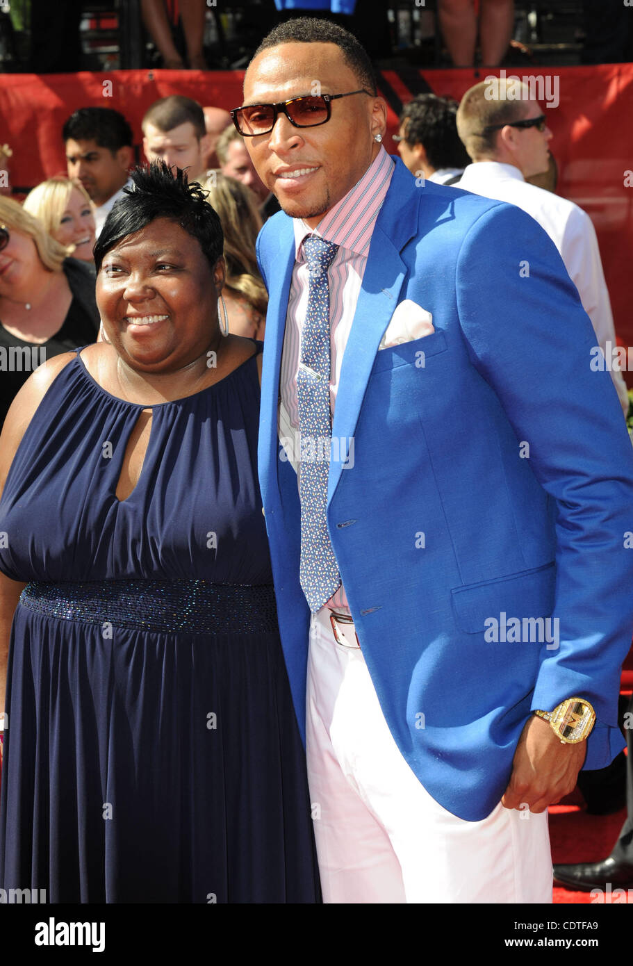Shawn Marion on the red carpet of ESPN's 2011 ESPY awards at the Nokia Theater in downtown Los