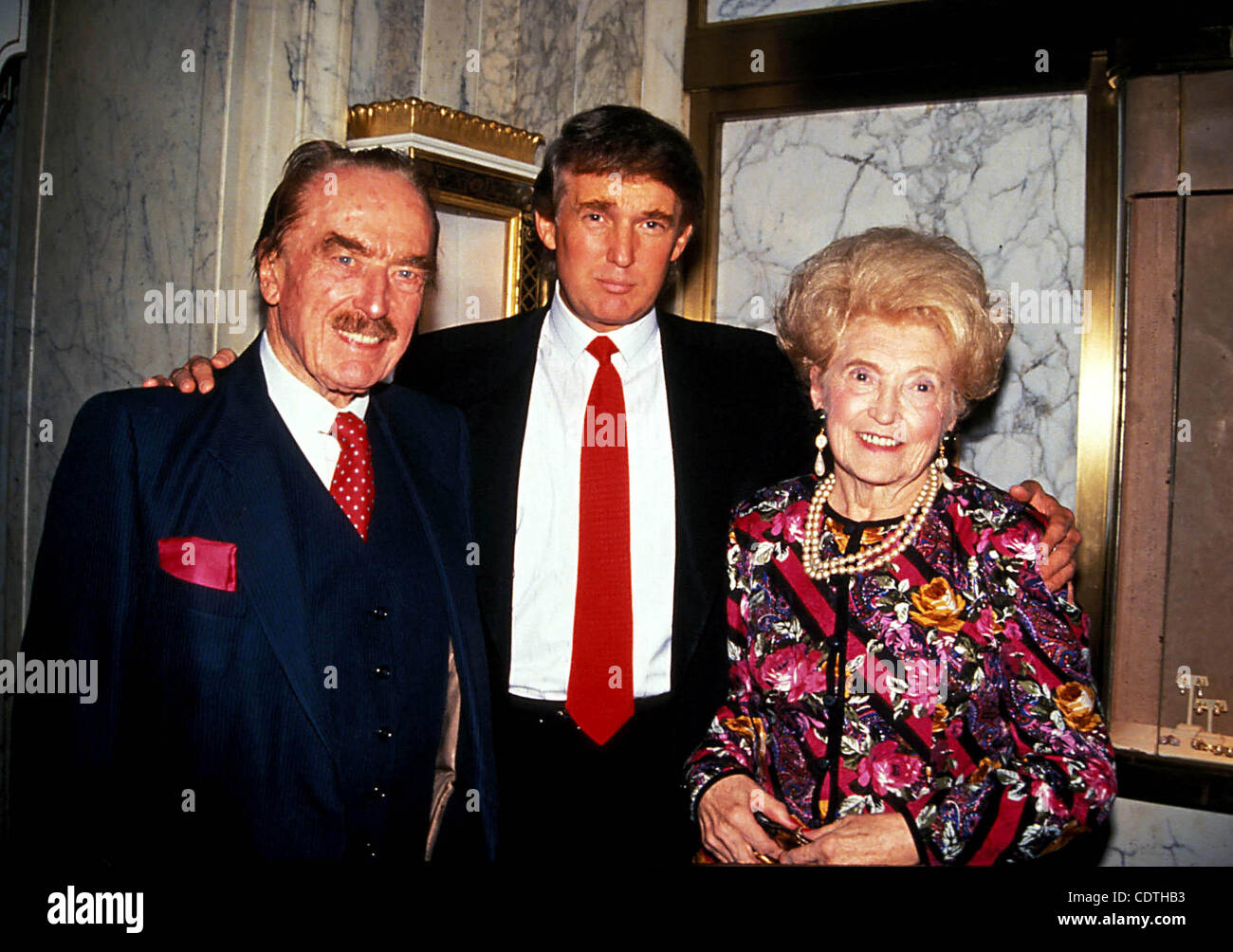 16481.FRED TRUMP AND WIFE WITH SON DONALD TRUMP.  /   1992(Credit Image: Â© Judie Burstein/Globe Photos/ZUMAPRESS.com) Stock Photo