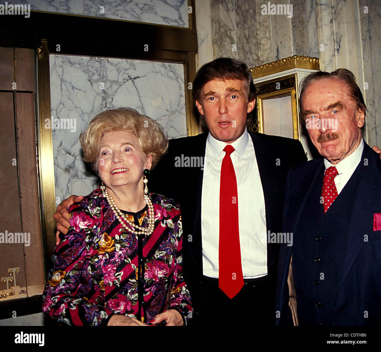 16481.FRED TRUMP AND WIFE WITH SON DONALD TRUMP.  /   1992(Credit Image: Â© Judie Burstein/Globe Photos/ZUMAPRESS.com) Stock Photo