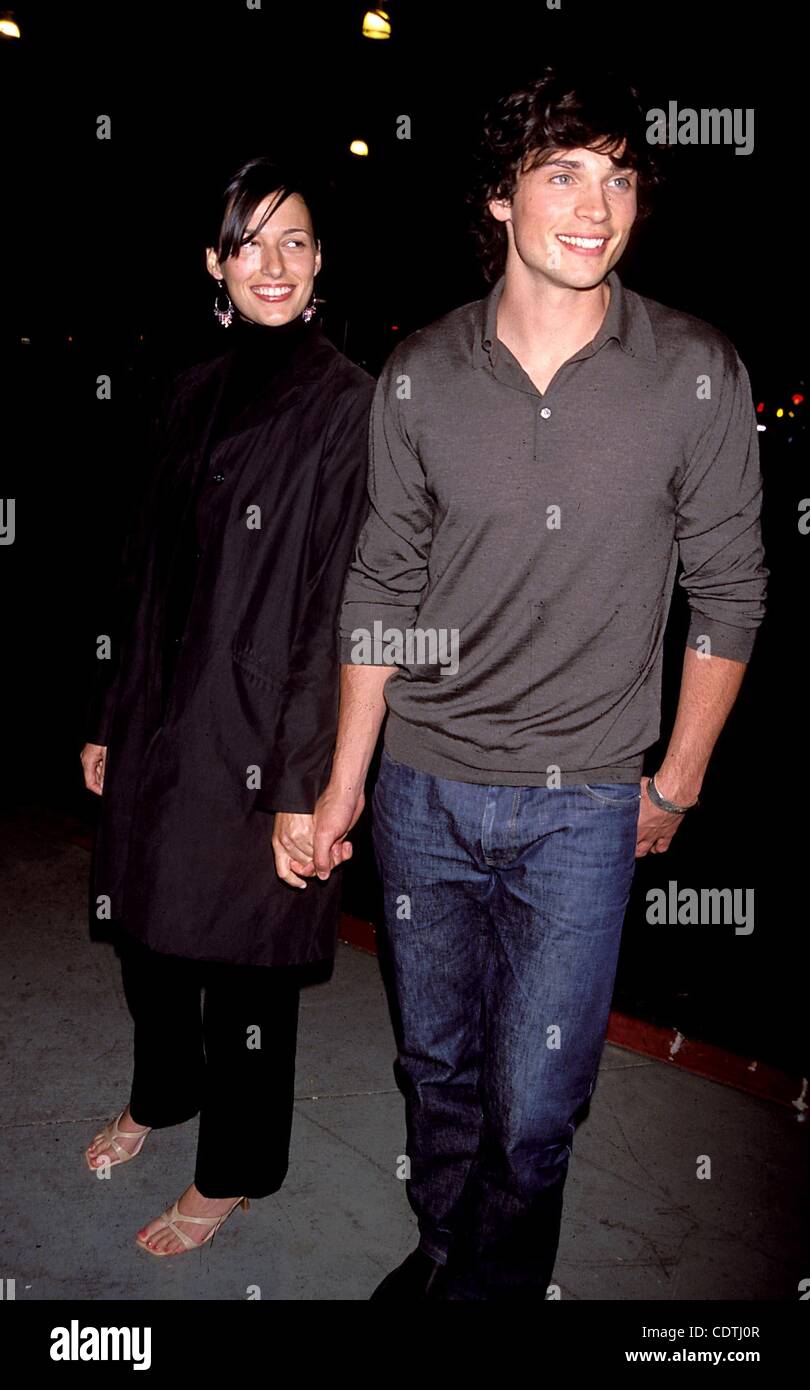 K21881AR SD0515.WB UPFRONT 2001 PARTY AT THE LIGHTHOUSE AT CHELSEA PIERS IN  NEW YORK New York.TOM WELLING GIRLFRIEND JAMIE WHITE. / 2001(Credit Image:  Â© Andrea Renault/Globe Photos/ZUMAPRESS.com Stock Photo - Alamy