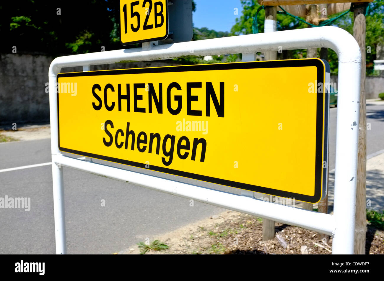 July 4, 2011 - Luxembourg, LUX, Luxembourg - Sign Schengen, Luxembourg ...