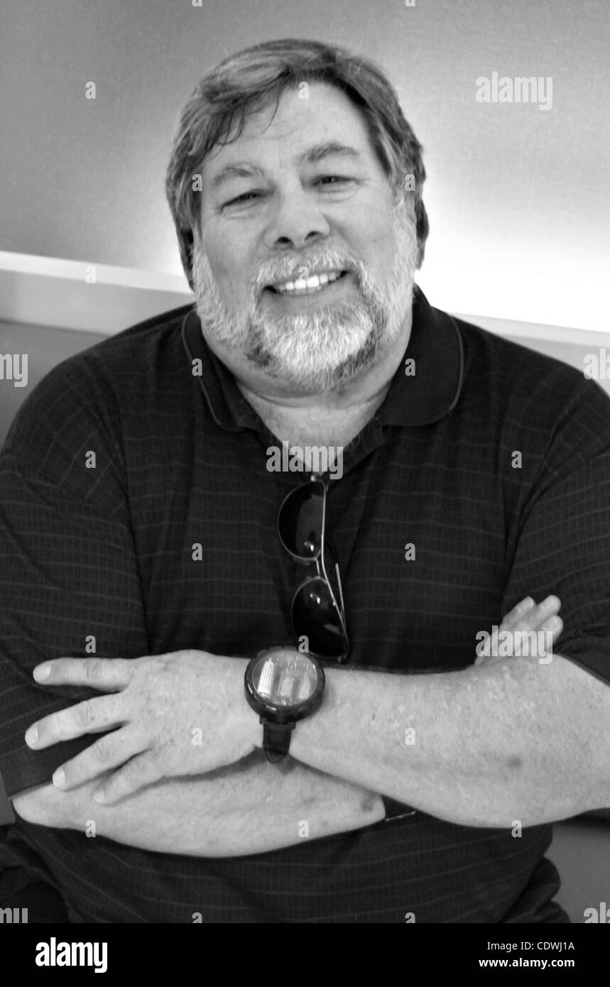 Aug. 25, 2011 - Los Angeles, California, U.S - Apple co-founder Steve Wozniak on a telephone interview. (Credit Image: Â© Jonathan Alcorn/ZUMAPRESS.com) Stock Photo