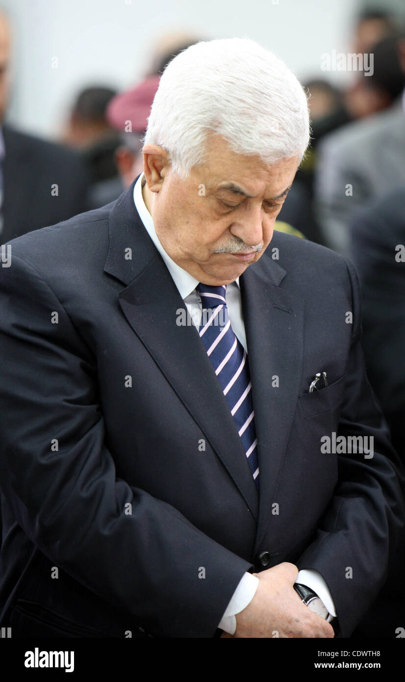 Palestinian President Mahmoud Abbas (Abu Mazen) during the Friday prayers in the West Bank city of Ramallah on Aug. 5, 2011. Photo by Thaer Ganaim Stock Photo
