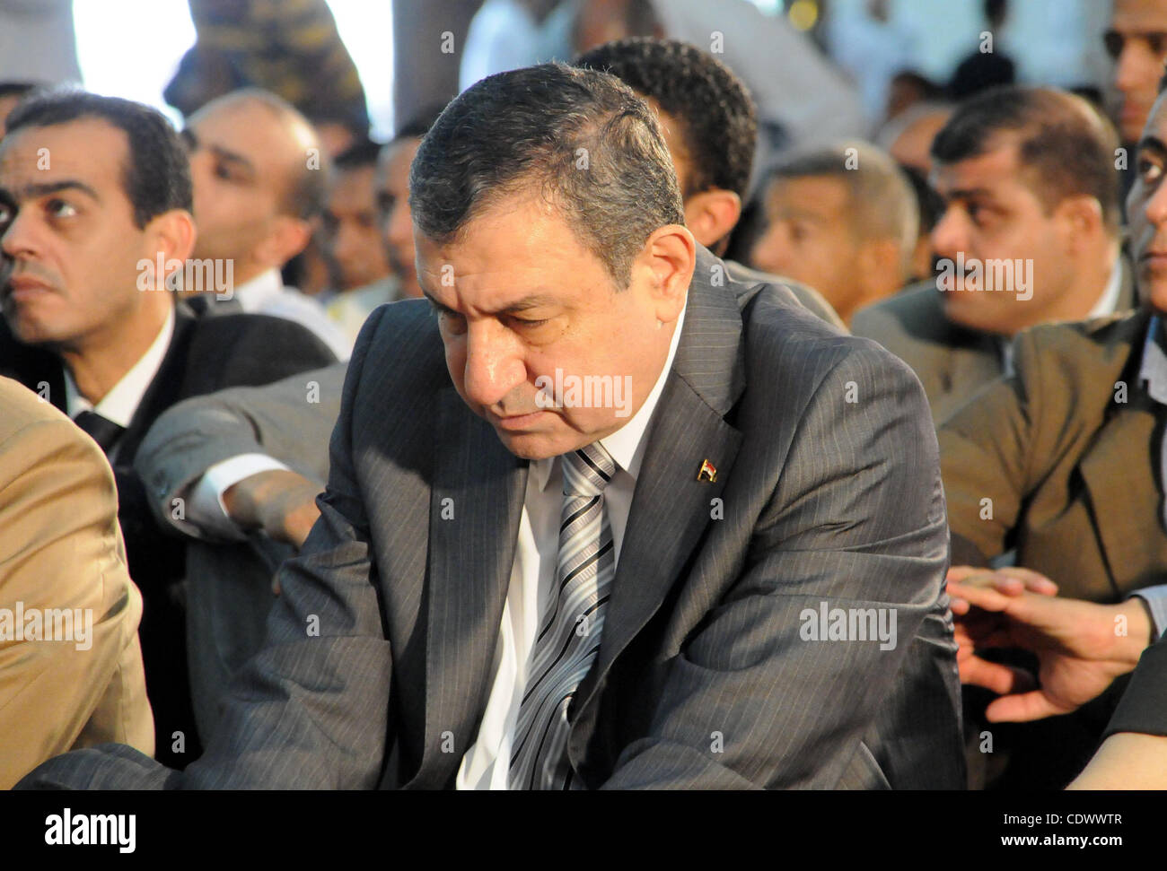 Aug. 26, 2011 - Cairo, Egypt - Egyptian Prime Minister, ESSAM SHARAF ...