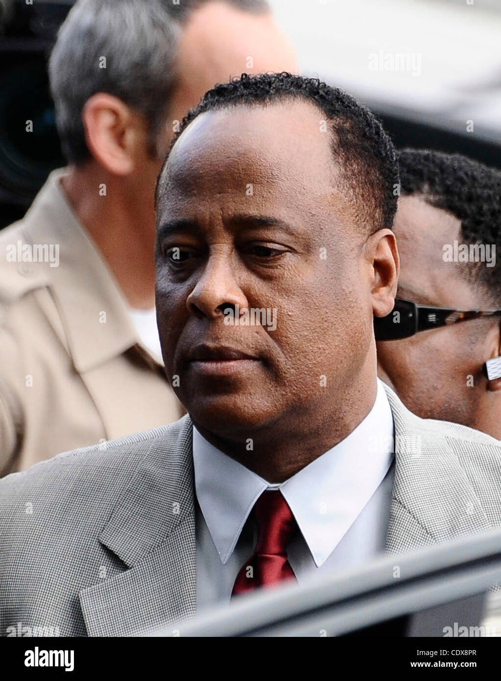 Nov. 07, 2011 - Los Angeles, California, USA - FILE - Michael Jackson's personal physician CONRAD MURRAY has been found guilty of involuntary manslaughter for causing the pop icon's 2009 death by a powerful surgical anesthetic. Pictured: Feb 08, 2010 - Los Angeles, California, USA - Dr. Conrad Murra Stock Photo
