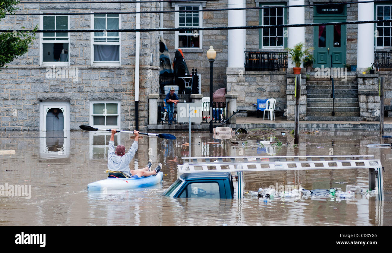 Sept. 9, 2011 Port Deposit, Maryland, U.S. Mark Dennis raises his