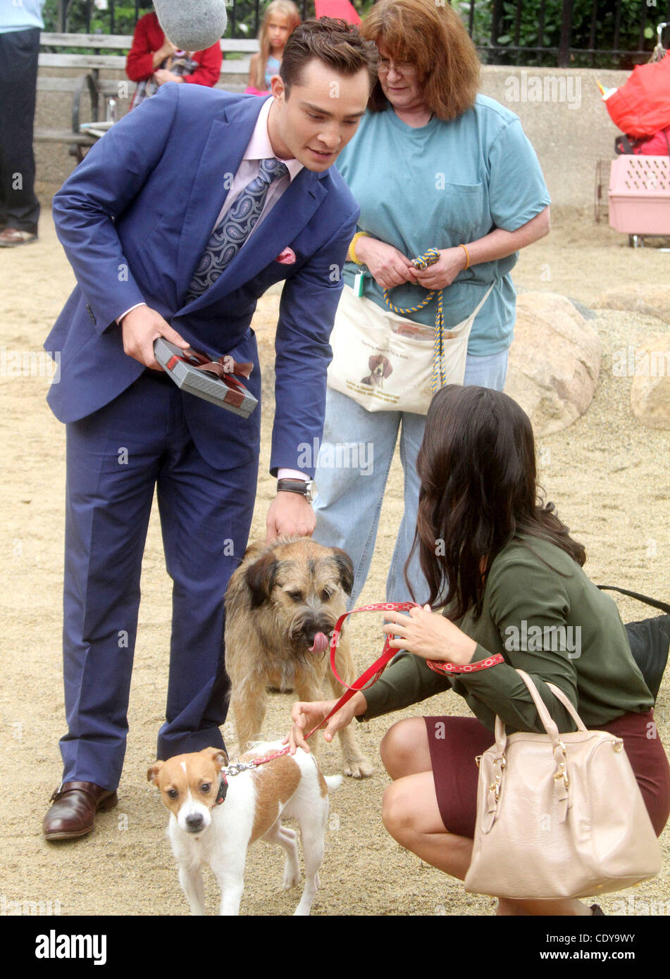 Aug. 16, 2011 New York, New York, U.S. Actor ED WESTWICK films a