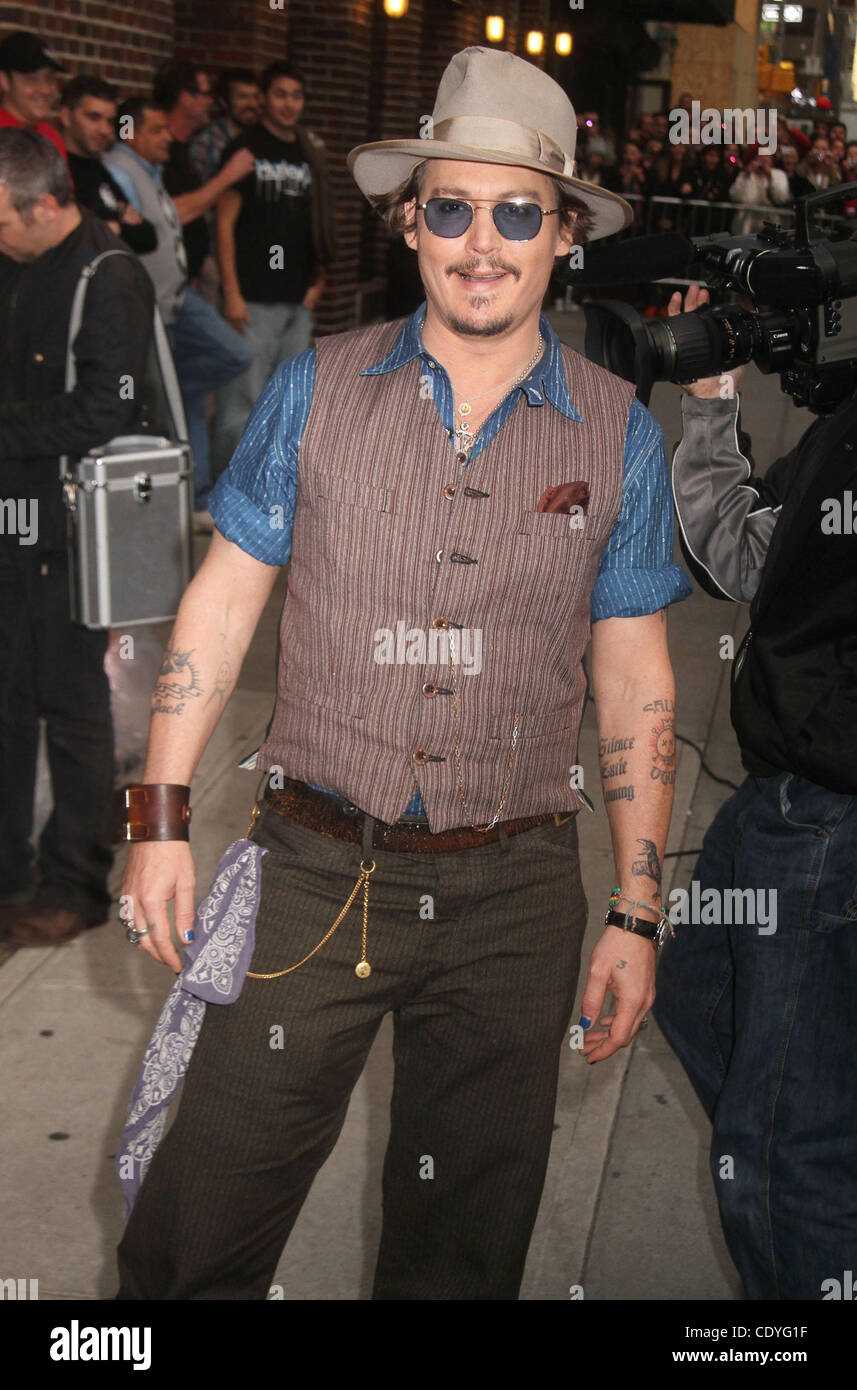 Oct New York New York U S Actor JOHNNY DEPP At His Appearance On The Late Show