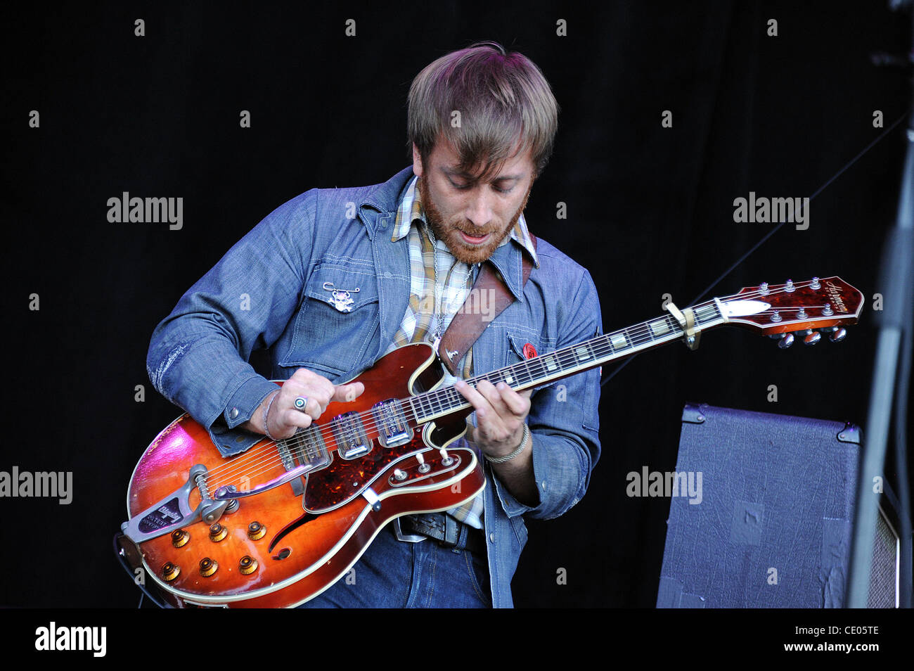 Aug 22, 2008 - San Francisco, California USA - Drummer PATRICK CARNEY of  the band The Black Keys performs live at the first annual Outside Lands  Music & Arts Festival. The three