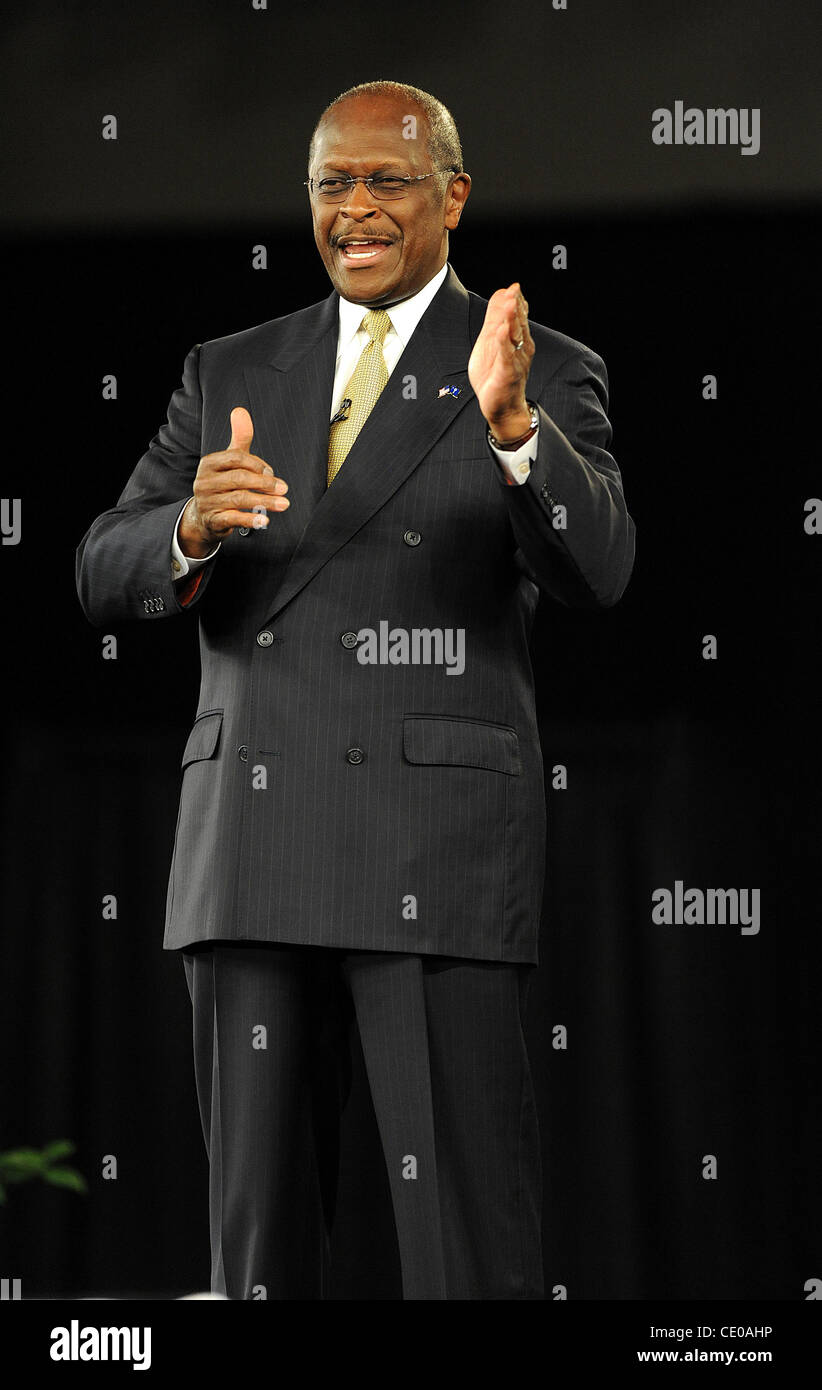 Sept. 5, 2011 - Columbia, South Carolina; USA - Presidential Hopeful HERMAN CAIN takes part in the American Principles Project Palmetto Freedom Forum that is taking place at the Columbia Convention Center located in downtown Columbia. Copyright 2011 Jason Moore. (Credit Image: © Jason Moore/ZUMAPRES Stock Photo