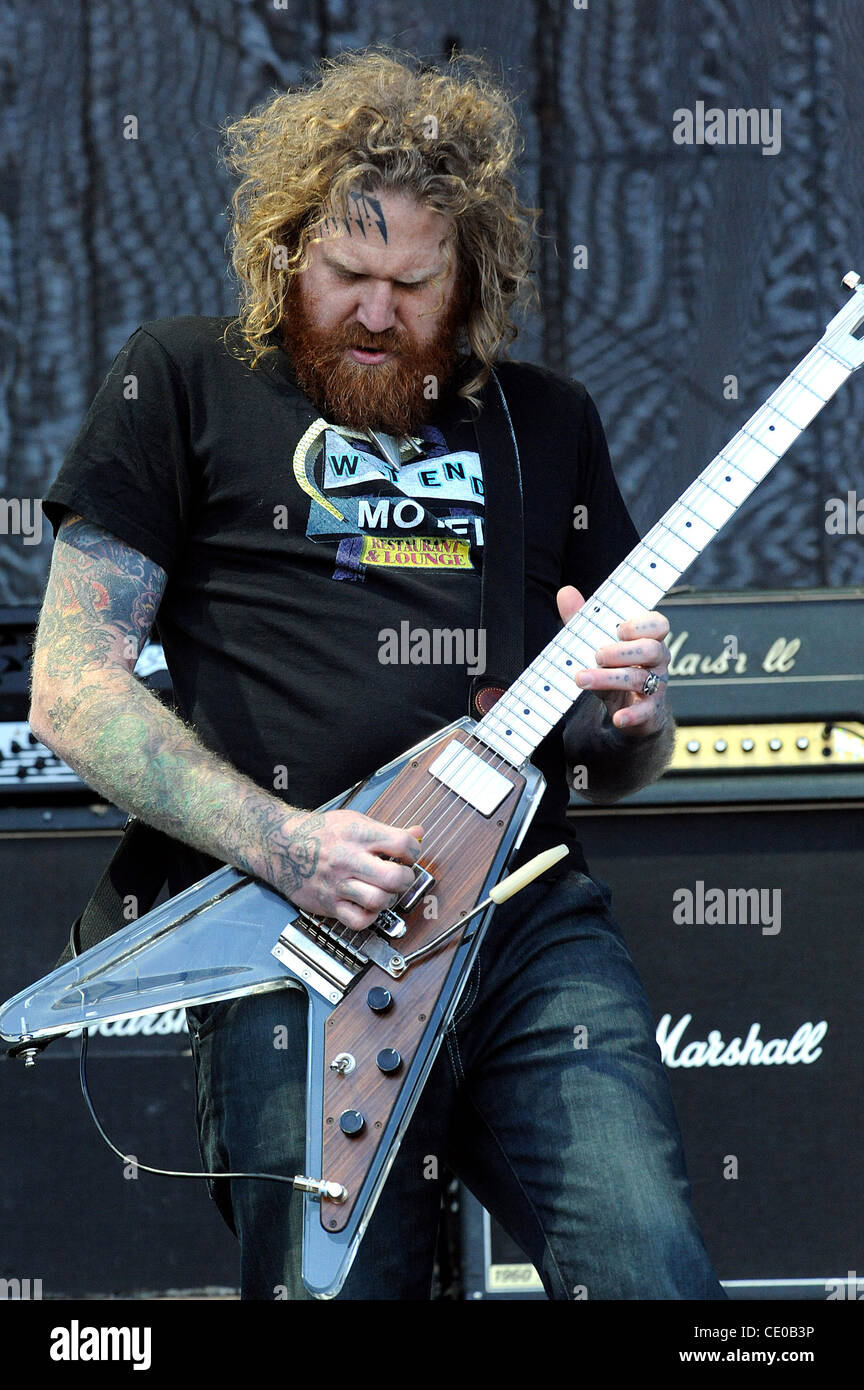 Oct 29, 2011 New Orleans, Louisiana; USA Guitarist BRENT HINDS of