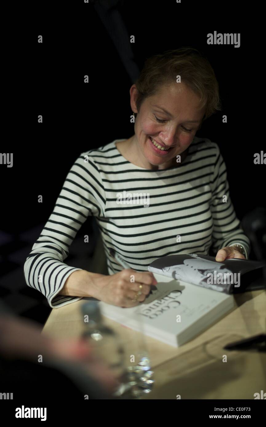 Sept. 12, 2011 - London, England, UK - JUSTINE PICARDIE, Sunday Telegraph  Magazine columnist, autorgraphs her book, Coco Chanel: The Legend and Life,'  during the Hampstead & Highgate Literary Festival. (Credit Image: ©