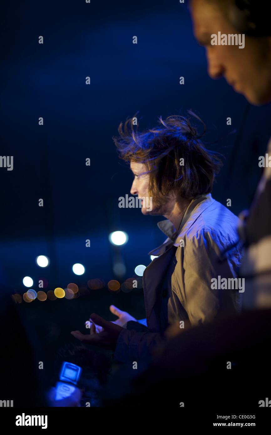 Sept. 25, 2011 - Birmingham, England, UK - MP TESSA JOWELL grants a television interview after attending meetings  at Panam Bar & Restaurant during the Labour Party Conference. (Credit Image: © Mark Makela/ZUMAPRESS.com) Stock Photo