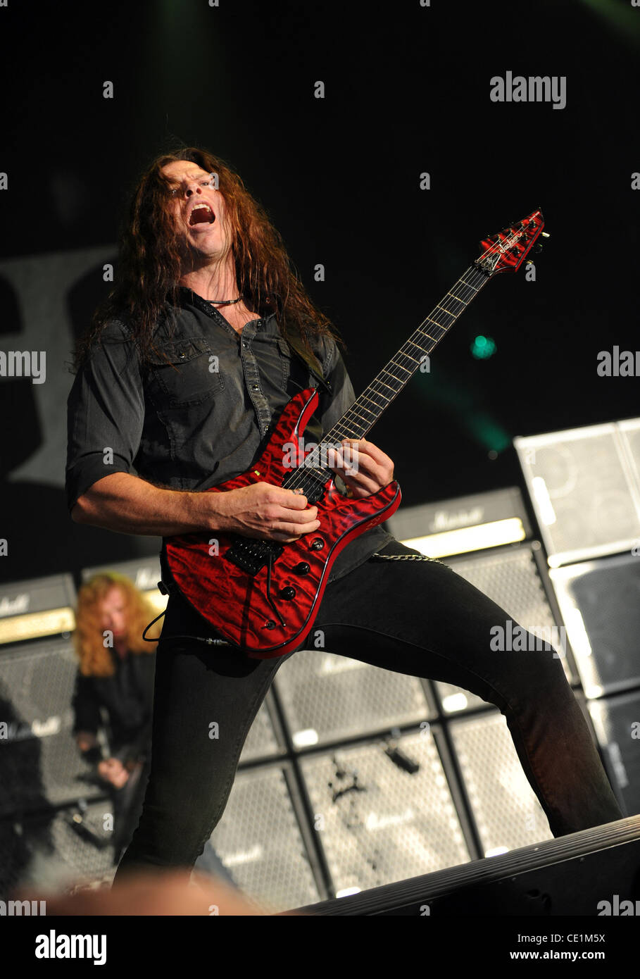Aug. 10, 2011 - Dallas, Texas, U.S - Guitarist Chris Broderick of the