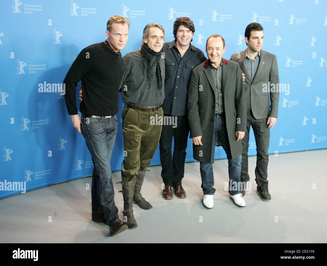 Paul Bettany, Jeremy Irons, JC Chandor, Kevin Spacey, Zachary Quinto at