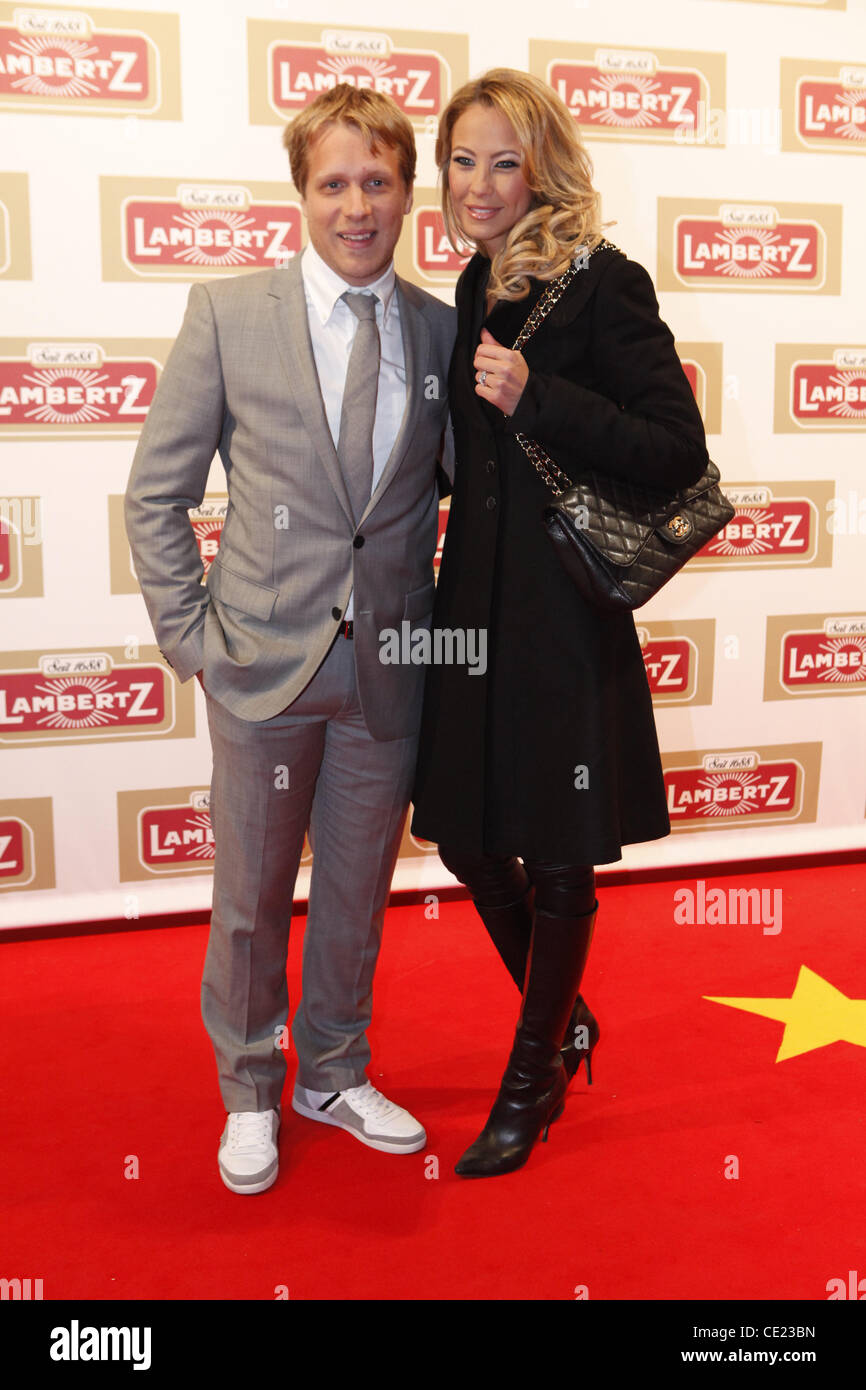 Oliver Pocher and wife Alessandra at Lambertz Monday Night party at Alter Wartesaal. Cologne, Germany - 31.01.2011 Stock Photo