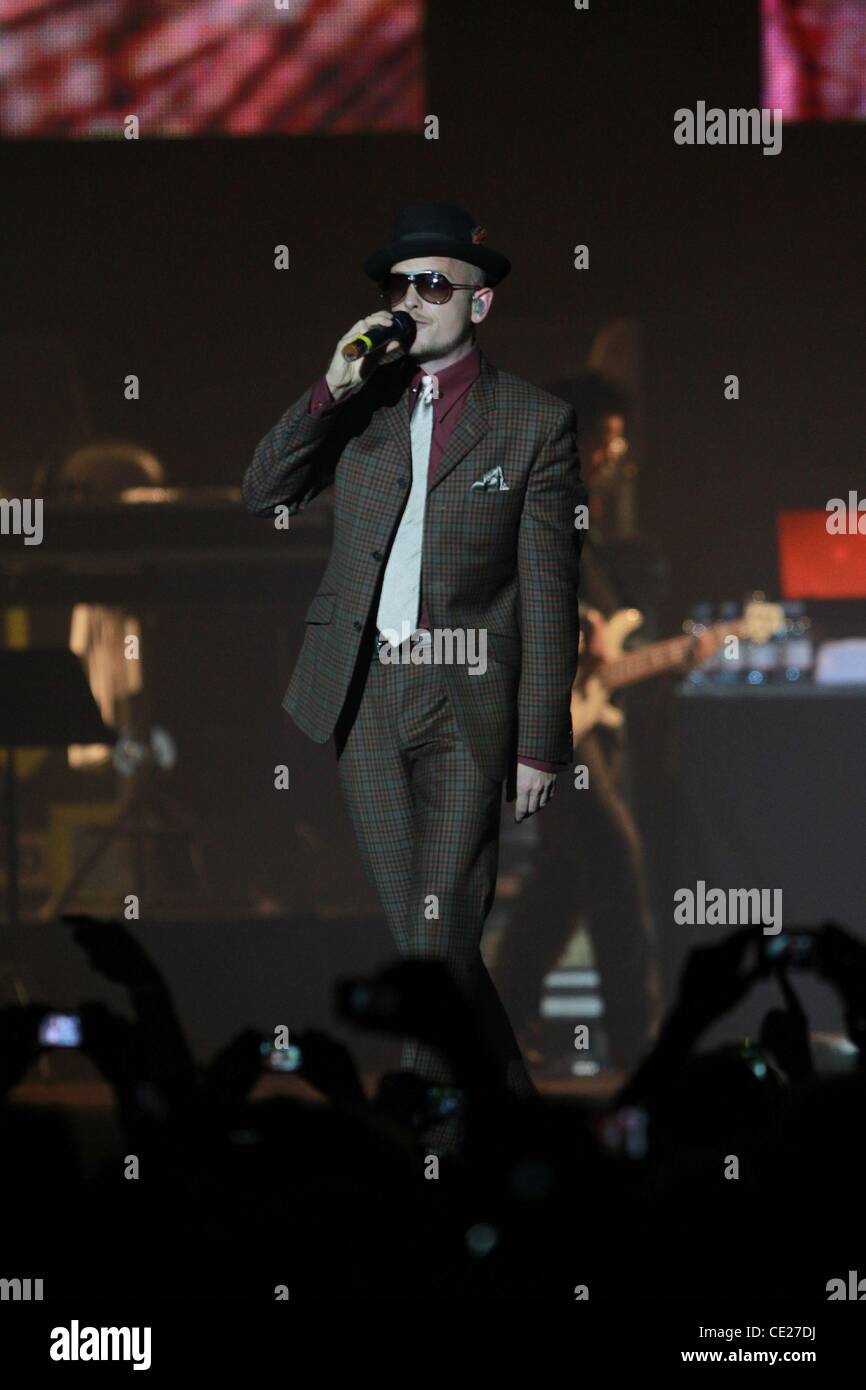 Jan Delay performing live at 'Wir beaten mehr' event at O2 World arena. Hamburg, Germany - 13.01.11 Stock Photo