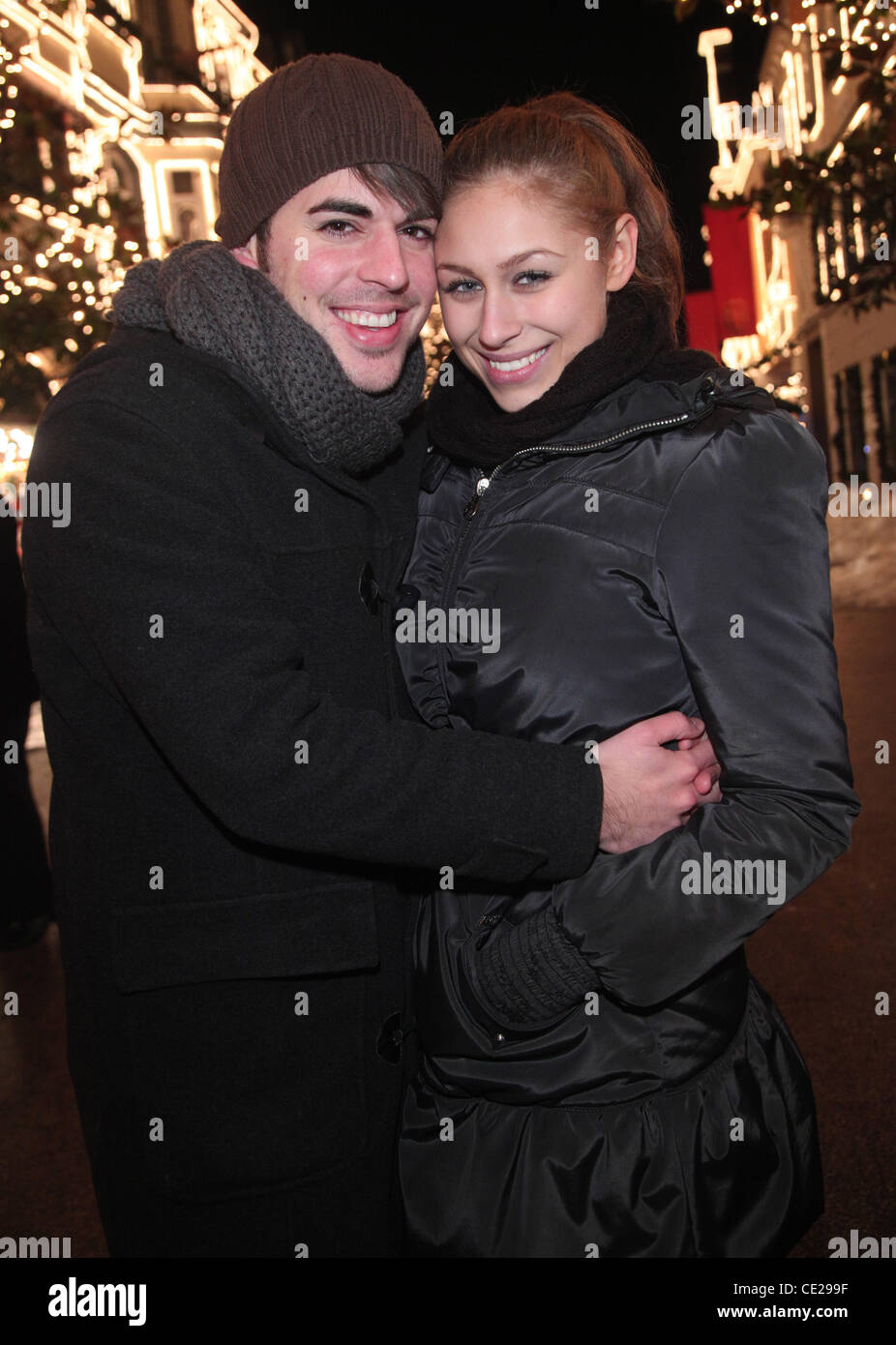 Linda Teodosiu, boyfriend Simon Gincberg at Ein wundervoller Winterabend  at Phantasialand theme park. Bruehl, Germany - 10.12.2010 Stock Photo -  Alamy