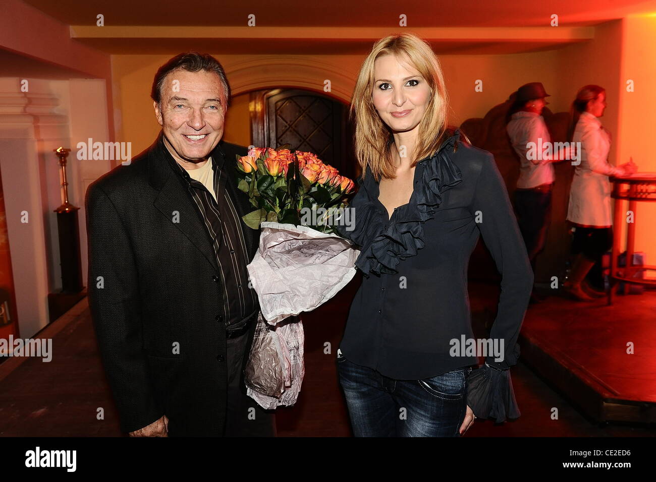 Karel Gott and his wife Ivana attend the birthday of the singer's