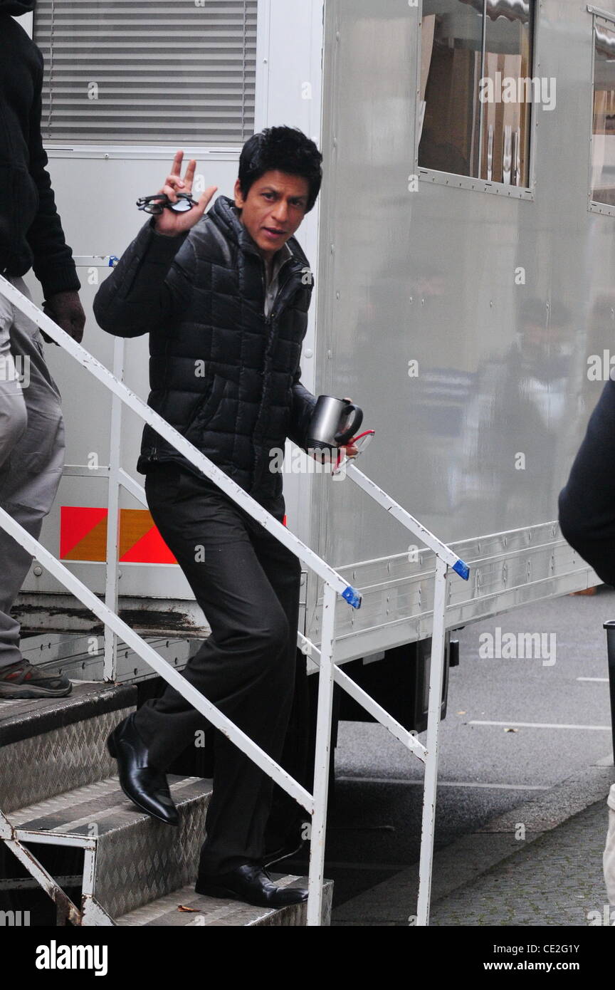 Shahrukh Khan on the set of his new movie in Mitte. Berlin, Germany - 11.10.2010 Stock Photo