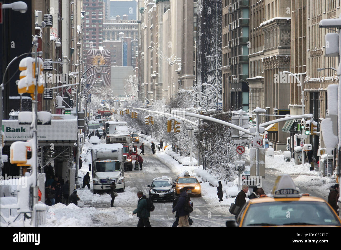 New York City continues to recover after a blizzard on the 26th of ...