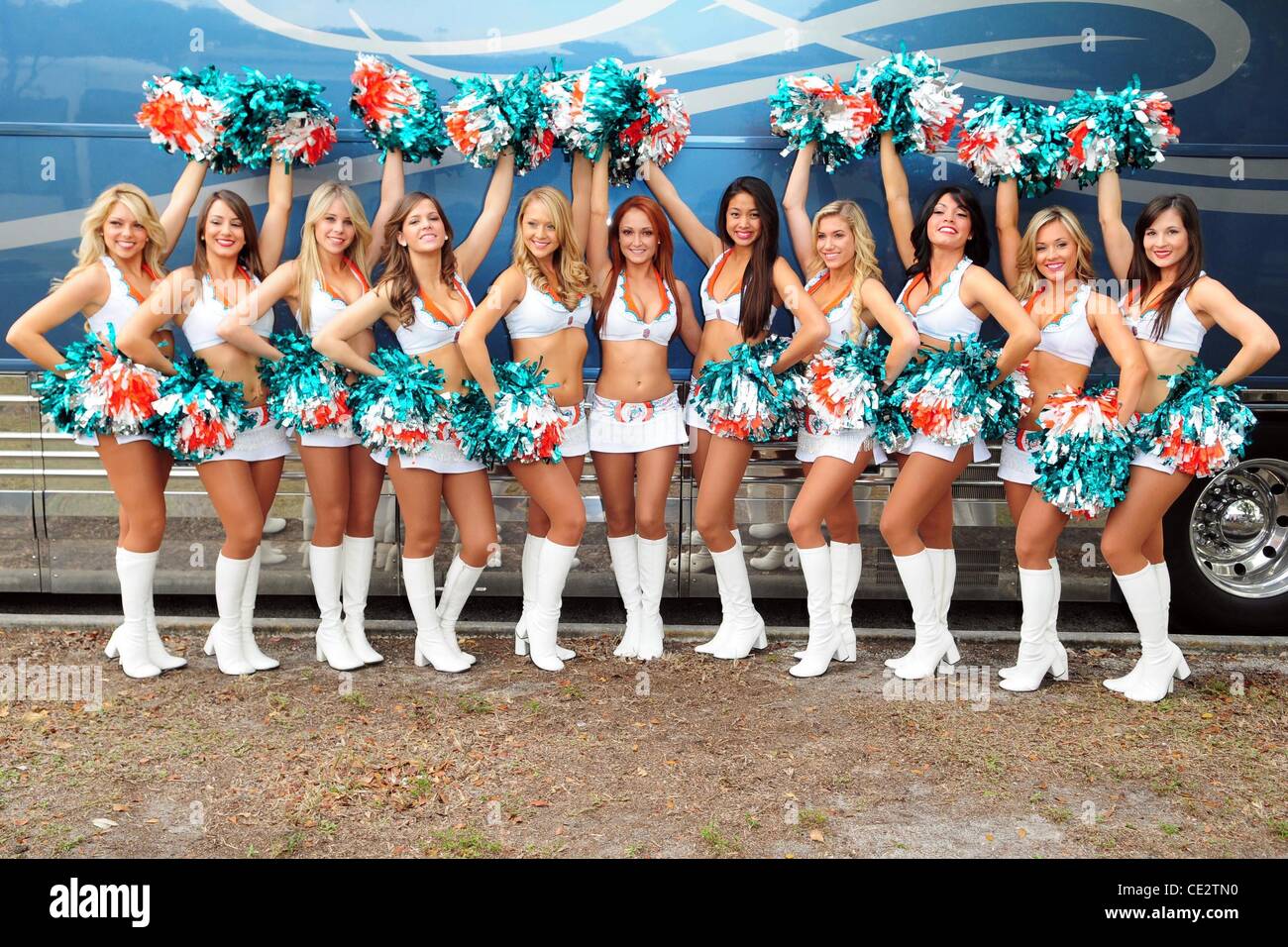 Miami Dolphin cheerleaders KISS Country Chili Cookoff at C.B Smith Park