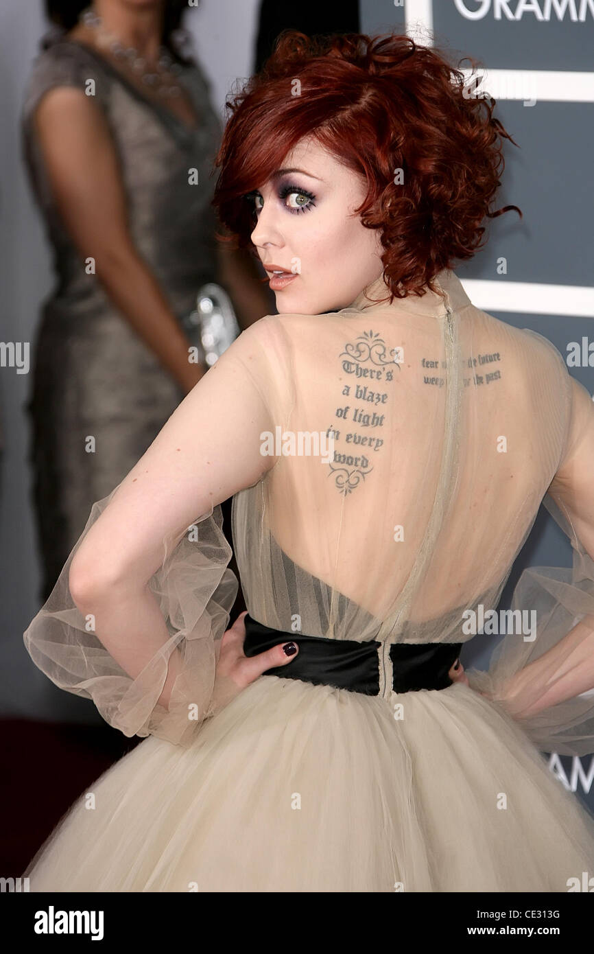 Anna Nalick The 53rd Annual GRAMMY Awards at the Staples Center - Red