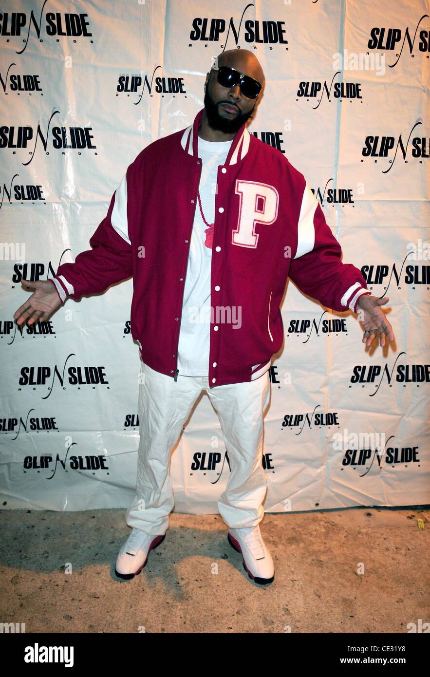 Rapper Mike Bless  Jagged Edge new single release party for 'Baby' at Cafe Iguana Pembroke Pines, Florida - 14.02.11 Stock Photo